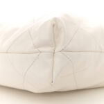 Shiny Calfskin Quilted Small Chanel 22 White - Image 11