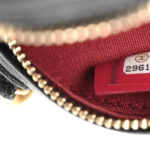 Shiny Goatskin Quilted Chanel 19 Round Clutch With Chain Black - Image 9