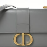 Smooth Calfskin 30 Montaigne Flap Bag Gray - Image 8