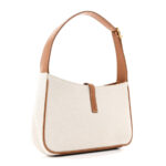 Smooth Calfskin Canvas Le 5 A 7 Hobo Natural Beige Brick - Image 3