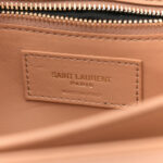 Smooth Calfskin Cotton Canvas Le Maillon Satchel Natural Beige - Image 5