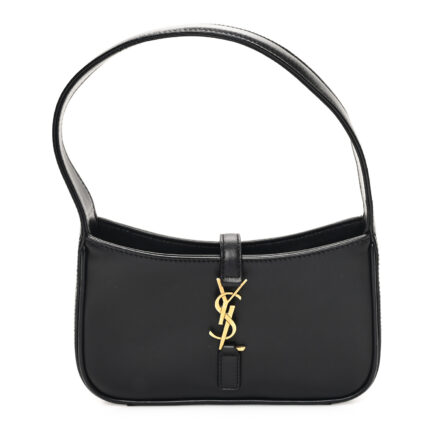 Smooth Calfskin Le 5 A 7 Mini Hobo Black
