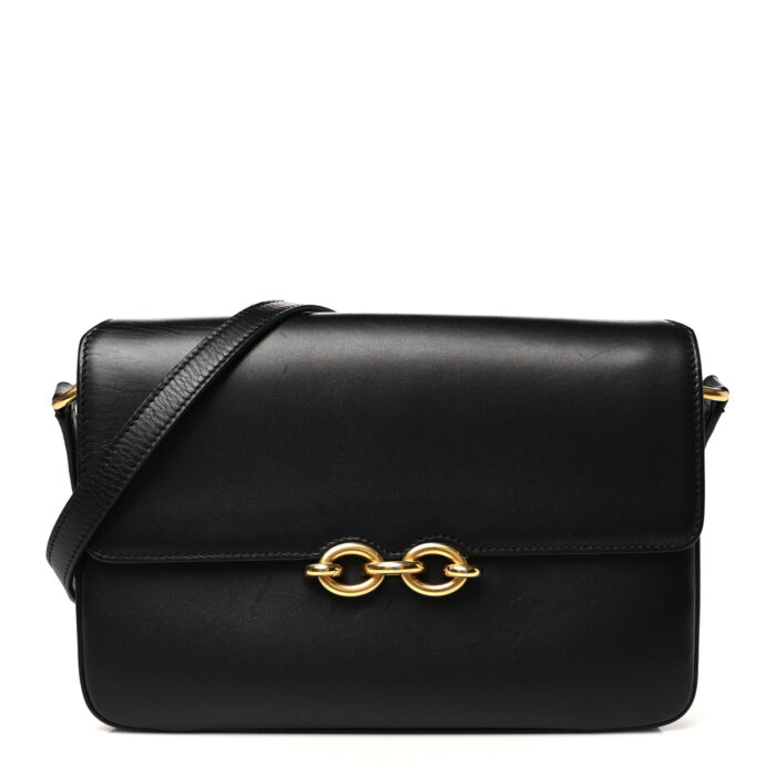 Smooth Calfskin Le Maillon Satchel Black - Image 1