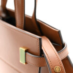 Smooth Calfskin Manhattan Nano Shopper Tote Cognac - Image 13