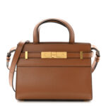 Smooth Calfskin Manhattan Nano Shopper Tote Cognac