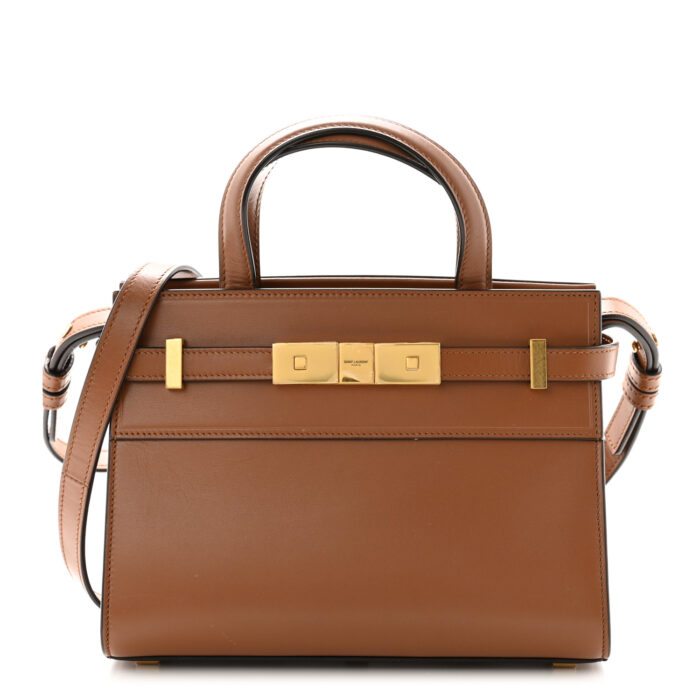 Smooth Calfskin Manhattan Nano Shopper Tote Cognac - Image 1