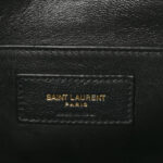 Smooth Calfskin Manhattan Shoulder Bag Black Beige - Image 7
