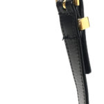 Smooth Calfskin Manhattan Shoulder Bag Black Beige - Image 12