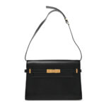 Smooth Calfskin Manhattan Shoulder Bag Black - Image 11