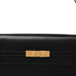 Smooth Calfskin Manhattan Shoulder Bag Black - Image 8