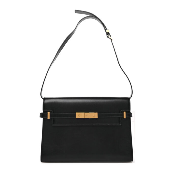 Smooth Calfskin Manhattan Shoulder Bag Black - Image 1