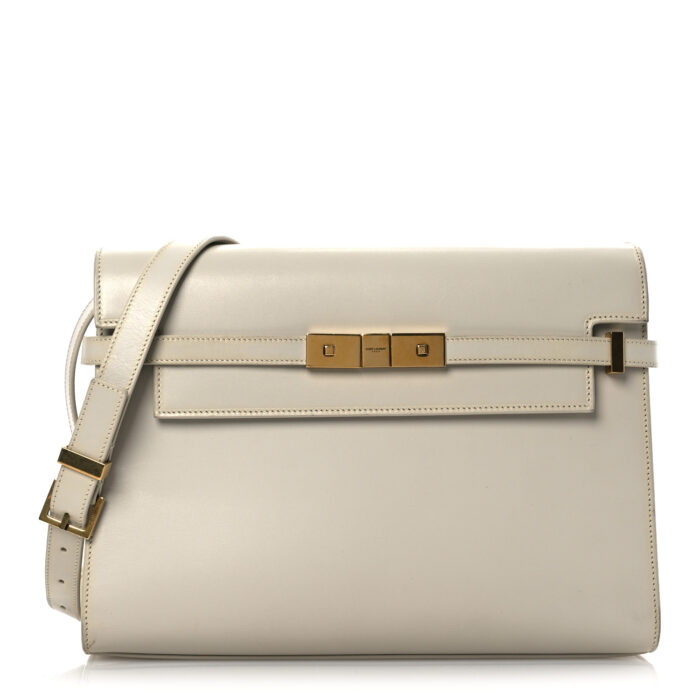 Smooth Calfskin Manhattan Shoulder Bag Crema Soft - Image 1