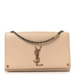 Smooth Calfskin Medium Braided Monogram Kate Satchel Nude Powder - Image 5