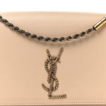 Smooth Calfskin Medium Braided Monogram Kate Satchel Nude Powder - Image 9