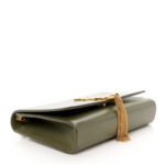 Smooth Calfskin Medium Classic Monogram Kate Tassel Satchel Olive - Image 3