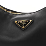Soft Calfskin Aimee Shoulder Bag Black - Image 8