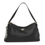Soft Calfskin Aimee Shoulder Bag Black - Image 8