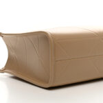 Soft Calfskin Triangolo Symbole Embossed Mini Tote Sabbia - Image 8