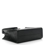 Soft Calfskin Triangolo Symbole Embossed Small Tote Black - Image 4
