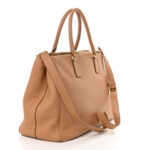 Soft Grain Calfskin Extra Large Galleria Double Zip Tote Natural - Image 2