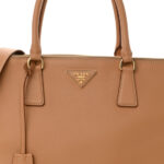 Soft Grain Calfskin Extra Large Galleria Double Zip Tote Natural - Image 6