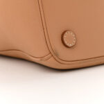 Soft Grain Calfskin Extra Large Galleria Double Zip Tote Natural - Image 9