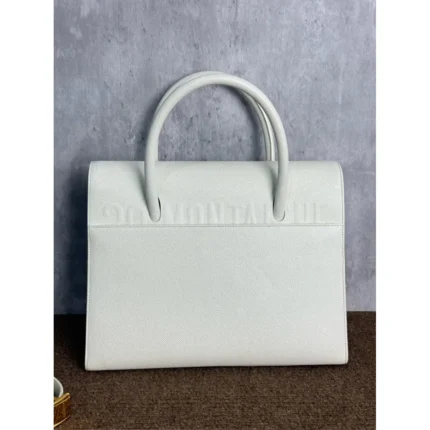 St Honoré leather crossbody bag,White, Leather