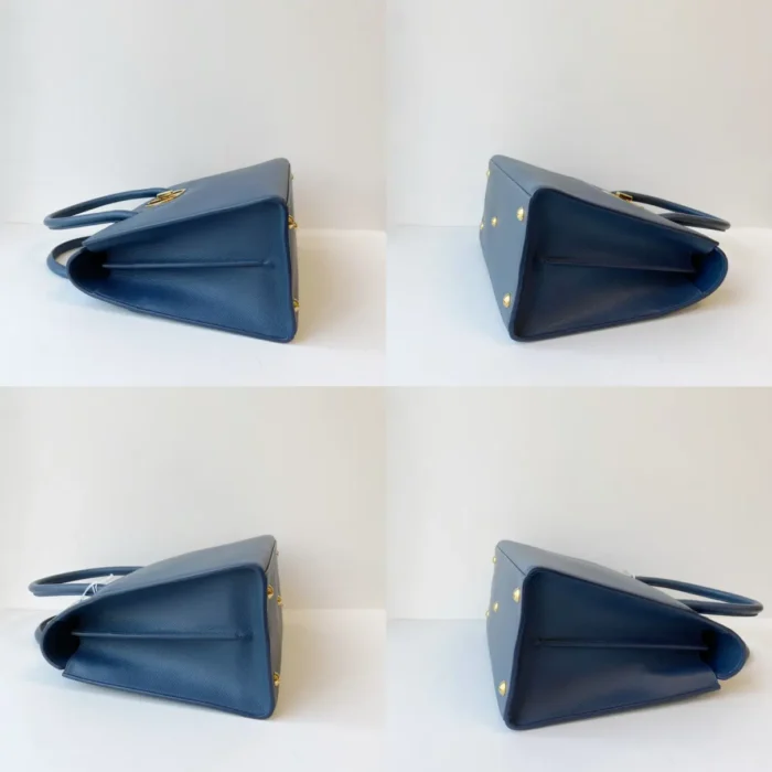 St Honoré leather handbag blue - Image 9