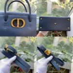 St Honoré leather handbag blue - Image 11