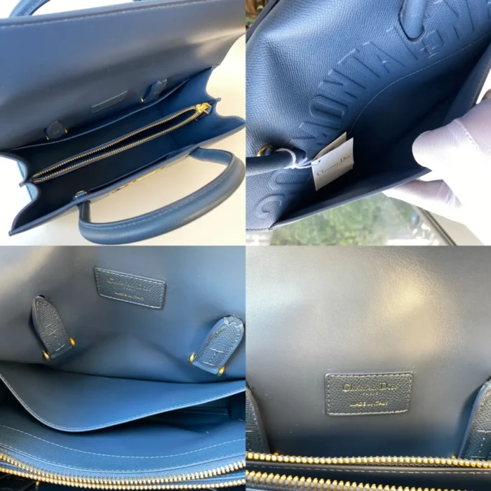 St Honoré leather handbag blue - Image 12