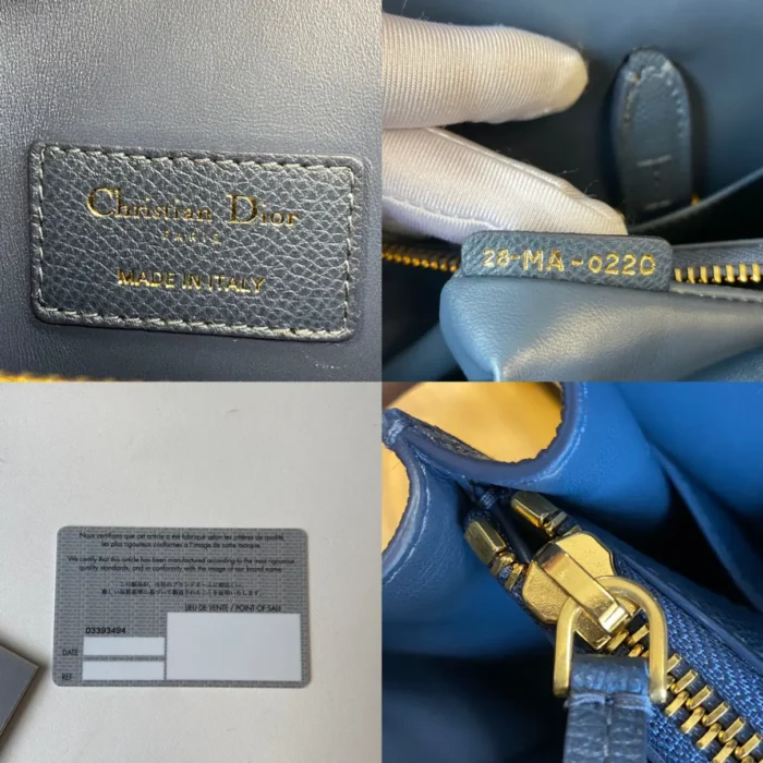 St Honoré leather handbag blue - Image 14