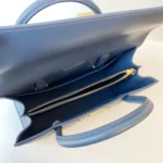 St Honoré leather handbag blue - Image 4