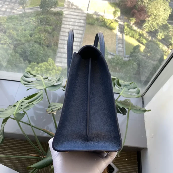 St Honoré leather handbag blue - Image 7