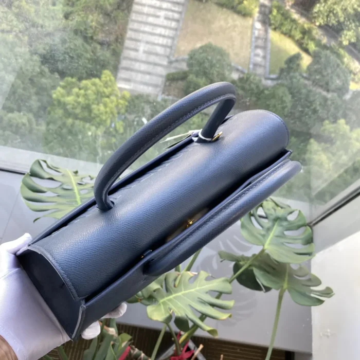 St Honoré leather handbag blue - Image 8