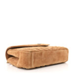 Suede Matelasse Chevron Monogram Medium College Bag Cinnamon - Image 5