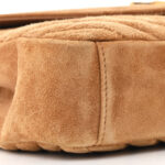 Suede Matelasse Chevron Monogram Medium College Bag Cinnamon - Image 11