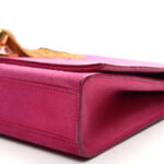 Suede Medium Monogram Kate Tassel Shoulder Bag Lipstick Fuchsia - Image 9