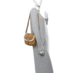 Suede Shearling Medium Bobby Flap Natural - Image 2