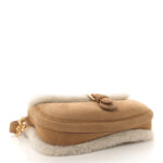 Suede Shearling Medium Bobby Flap Natural - Image 4