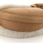 Suede Shearling Medium Bobby Flap Natural - Image 8