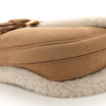 Suede Shearling Medium Bobby Flap Natural - Image 9