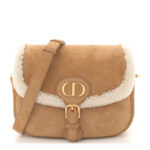 Suede Shearling Medium Bobby Flap Natural