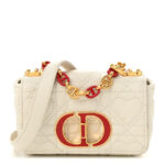 Supple Calfskin Cannage Dioramour Micro Caro Bag Latte - Image 3