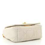 Supple Calfskin Cannage Dioramour Micro Caro Bag Latte - Image 4