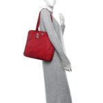 Tessuto Nylon Tote Rosso - Image 2