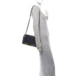 Tweed Metallic Lambskin Medium Boy Flap Silver - Image 2