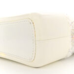 Tweed PVC Patent Chevron Quilted Medium Gabrielle Hobo White - Image 13