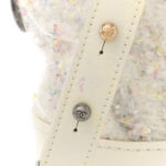 Tweed PVC Patent Chevron Quilted Medium Gabrielle Hobo White - Image 16