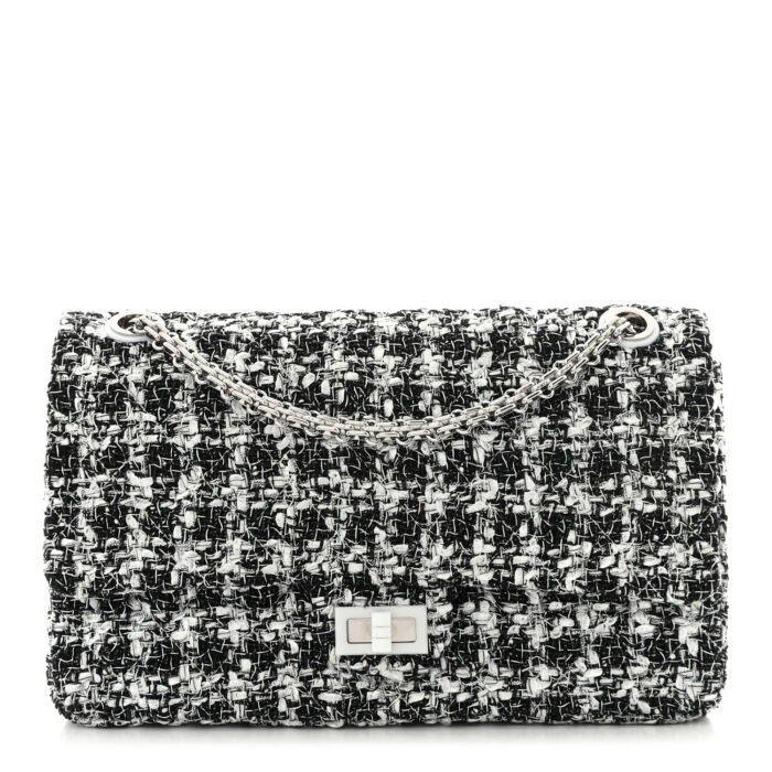 Tweed Quilted Resin 2.55 Reissue 226 Flap Black White
