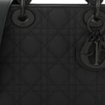 Ultra Matte Calfskin Cannage Small My ABCDior Lady Dior Black - Image 8